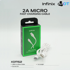 INFINIX 2A MICRO FAST CHARGING CABLE 1M - XDM52-White