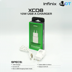 INFINIX 10W MICRO-USB CHARGER KIT - XC08-White