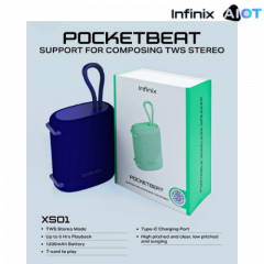 INFINIX POCKETBEAT WIRELESS BLUETOOTH SPEAKER - XS01-Blue