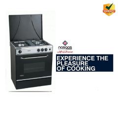 Nasgas SG-327 Cooking Range 27 Inch Single Door Stainless Steel Tempered Front Glass On Installments