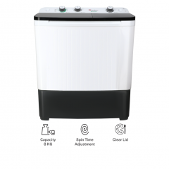 WM DW-6550 TWIN TUB CLEAR LID (WHITE)