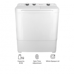WM DW 6550 TWIN TUB WHITE LID (WHITE)
