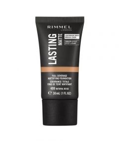 Rimmel London Lasting Matte Foundation - 400 Natural Beige - On Installments - IS-0180