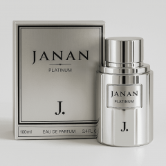 J. Junaid Jamshed Fragrance Janan Platinum Spicy Citrus for Men - 200ml - Available On Microtel Trading MT4