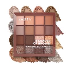 Lamel 16 Shades Of Brown Eyeshadow Palette - 16-3 - On Installments - IS-0244