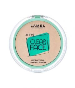 Lamel Oh My Clear Face Antibacterial Compact Powder 6gm - 401 Light Natural - On Installments - IS-0244