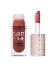 Revolution Pout Bomb Plumping Lip Gloss - Cookie Warm Nude - On Installments - IS-0245