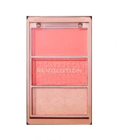Revolution Ultra Blush Icon Eye Shadow Palette - Authentic Peach - On Installments - IS-0245
