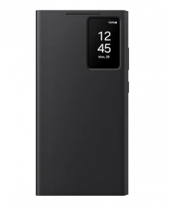 Samsung S24 Ultra Smart View Wallet Case Black - On Installments - IS-0194