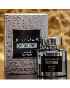 LATTAFA CONFIDENTIAL PLATINUM PERFUME FOR MEN AND WOMEN 100 ML EDP-(Clicktobrand)
