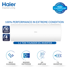 Haier Split AC 1.75 Ton HSU-20HFTEX/013WUSDC (OW) T3 Compressor -ET (002)