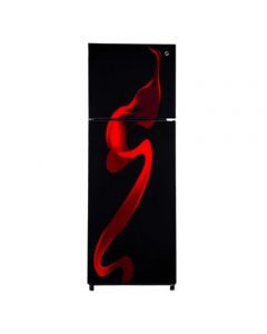 PEL Glass Door Freezer-on-Top Refrigerator 13 cu ft (PRGD-21960)-Red Blaze - On Installments - IS-0247