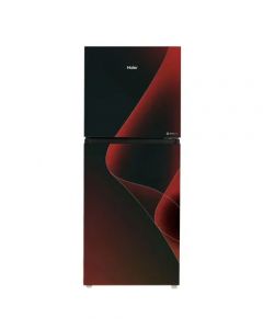 Haier Smart Inverter Glass Door Freezer-on-top Refrigerator 10 Cu Ft (HRF-316IP)-Red - On Installments - IS-0247-1