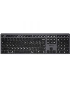 A4Tech Bluetooth & Wireless Keyboard (FBX50C)-Grey - On Installments - IS-0249