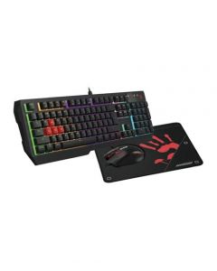 A4tech Bloody Neon Gaming  Keyboard Mouse Black (B1700) - On Installments - IS-0249