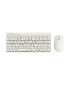 A4tech Fstyler 2.4G Wireless Combo Desktop (FG2200 Air)-Beige - On Installments - IS-0249