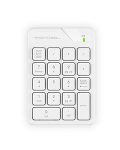 A4tech Fstyler 2.4G Wireless Numeric Keypad (FGK21C)-White - On Installments - IS-0249