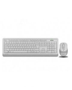 A4Tech Fstyler Wireless Mouse & Keyboard Set White (FG1010S) - On Installments - IS-0249
