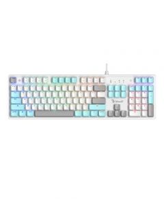 A4Tech Bloody Mechanical Switch RGB Gaming Keyboard (S520N)-Ice White - On Installments - IS-0249