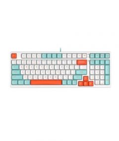 A4Tech Hot Swappable Mechanical Keyboard (FS300)-White - On Installments - IS-0249