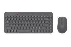 A4tech Fstyler Quiet Key Compact Combo Desktop (FG3200 Air2)-Grey - On Installments - IS-0249
