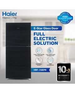 Haier Refrigerator 14 CFT ? HRF-316EPB | On Installment UE001--UM