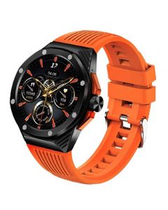 Dany Evolution Silicone Smartwatch-Orange - On Installments - IS-0257