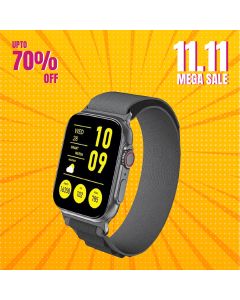 Dany Mark Pro Smartwatch Nylon Strap-Black - On Installments - IS-0257