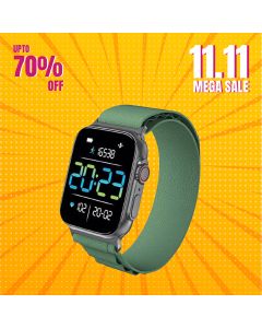 Dany Mark Pro Smartwatch Nylon Strap-Green - On Installments - IS-0257