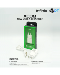 INFINIX 10W MICRO-USB CHARGER KIT XC08 | One Year Brand Warranty | INFINIX AIOT Official Store