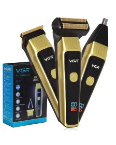 VGR Professional 3 In 1 Grooming Kit (VL-366) - On Installments - IS-0255