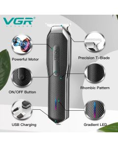 VGR Professional Hair Trimmer for Men - (V-930) - On Installments - IS-0255