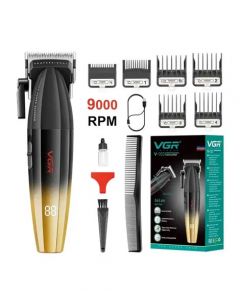 VGR Professional Rechargeable Hair Clipper Black - (V-003) - On Installments - IS-0255