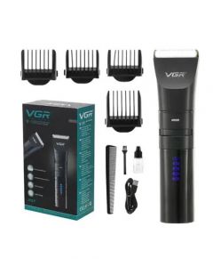 VGR Professional Hair Clipper Trimmer Black - (V-286) - On Installments - IS-0255