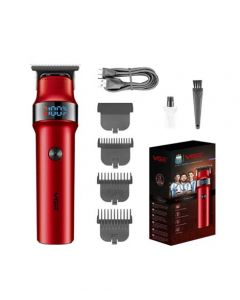 VGR Professional Digital Display Hair Trimmer Red - (V-987) - On Installments - IS-0255