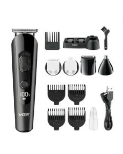 VGR Professional Hair Grooming Kit Black - (V-175) - On Installments - IS-0255