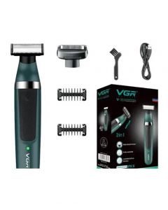 VGR One Blade Shaving Hair Trimmer Green - (V-393-2) - On Installments - IS-0255