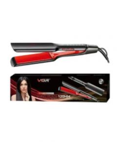 VGR Ceramic Plate Professional Hair Straightener Black - (V-521) - On Installments - IS-0255