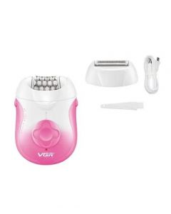 VGR 2 In 1 Professional Cordless Epilator - (V-727)-Pink - On Installments - IS-0255