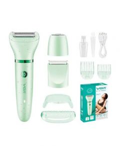 VGR 3 In 1 Portable Epilator - (V-735)-Green - On Installments - IS-0255