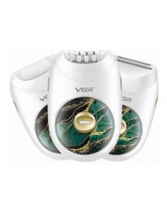 VGR 3 In 1 Epilator White - (V-736) - On Installments - IS-0255