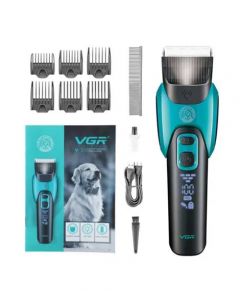 VGR Professional Pet Barber Hair Clipper Trimmer - Blue (V-208) - On Installments - IS-0255