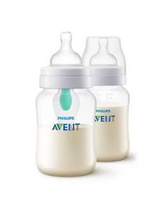 Philips Avent Anti Colic Baby Feeding Bottle With AirFree Vent Pack Of 2 (SCF813/24) - On Installments - IS-0201