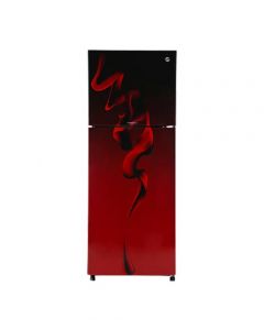 PEL InverterOn Freezer-on-Top Glass Door Refrigerator 8 Cu Ft (PRINVO GD-2350)-Maroon Blaze - On Installments - IS-0247