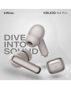 INFINIX XBUDS N4 PRO ANC EARBUDS Gray XE32 | One Year Brand Warranty | Infinix AIOT Official Store