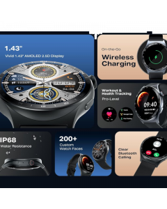 INFINIX XWATCH 3 WE SMARTWATCH Black XW3E | One Year Brand Warranty | Infinix AIOT Official Store