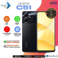 Realme C51 4GB,128Gb on Easy Installment with Official Warranty and Same Day Delivery In Karachi Only - SALAMTEC BEST PRICES