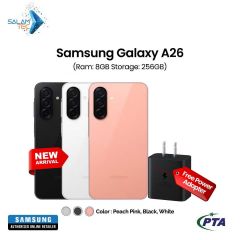 Samsung Galaxy A26 8gb 256gb On Easy Installments With Free Samsung Original Adapter and 1 Year Brand Warranty & PTA Approved by SALAMTEC & BEST PRICES (0 % Percent Profit Product )