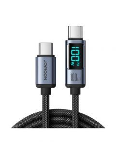 Joyroom 100W USB-C To USB-C LED Display Charging Cable 1.2M (S-S-CC100A16) - ISPK-0094