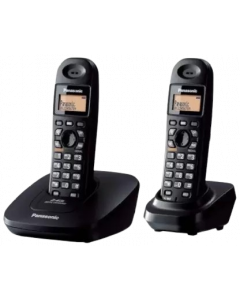 Panasonic Cordless Landline Phone (KX-TG3612SX)-Black - ISPK-0077